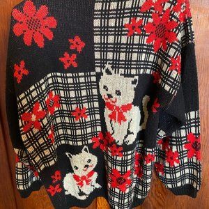 Christmas Sweater - Very Happy Cats :)  Size 18W/38